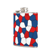 Flasques Motif blanc bleu rouge (Gauche)