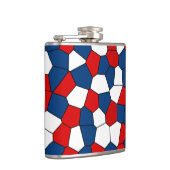 Flasques Motif blanc bleu rouge (Droite)