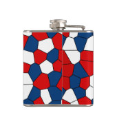 Flasques Motif blanc bleu rouge (Dos)