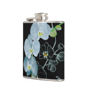 Flasques Motif blanc d'orchidées d'aquarelle (Gauche)