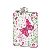 Flasques Motif blanc floral (Gauche)