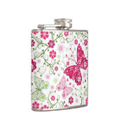 Flasques Motif blanc floral (Droite)