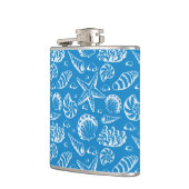 Flasques Motif bleu de plage (Gauche)