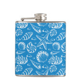 Flasques Motif bleu de plage (Devant)
