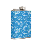 Flasques Motif bleu de plage (Droite)