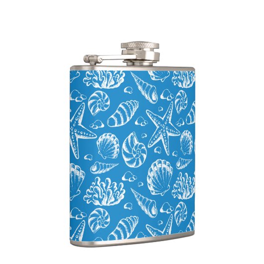 Flasques Motif bleu de plage (Droite)