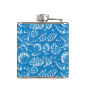 Flasques Motif bleu de plage (Dos)