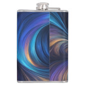 Flasques Motif bleu foncé (Dos)