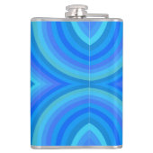 Flasques Motif bleu rétro (Dos)