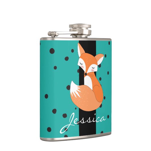 Flasques Motif Blushing Fox et Dots (Droite)