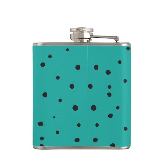 Flasques Motif Blushing Fox et Dots (Dos)