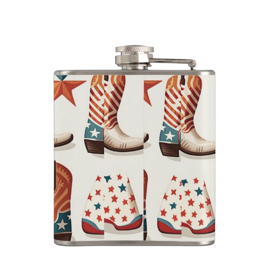 Flasques Motif bottes Cowboy (Dos)