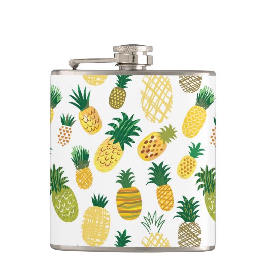 Flasques Motif branché d'ananas (Devant)