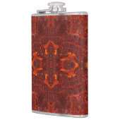 Flasques Motif Brown en cuir de luxe texturé (Gauche)