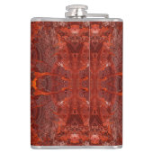 Flasques Motif Brown en cuir de luxe texturé (Dos)