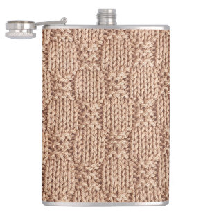 Flasques Motif Bubble Knit Stitch par Shirley Taylor