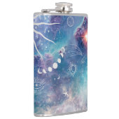Flasques Motif céleste bleu violet (Droite)