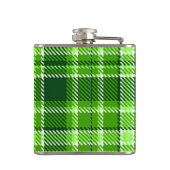 Flasques Motif Checkered de couleur verte (Dos)