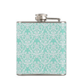 Flasques Motif classique de Damas blanc (Dos)
