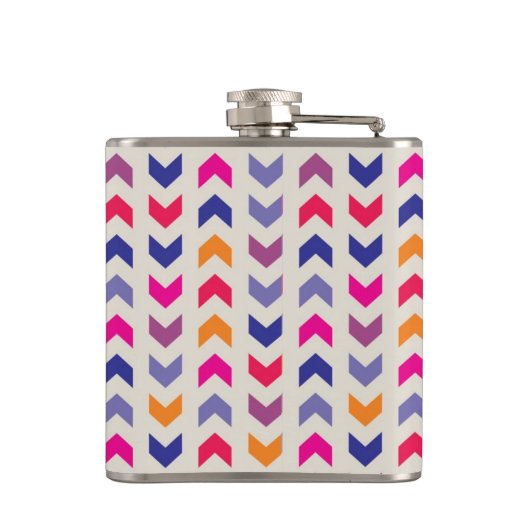 Flasques Motif coloré aztèque de Chevron (Dos)