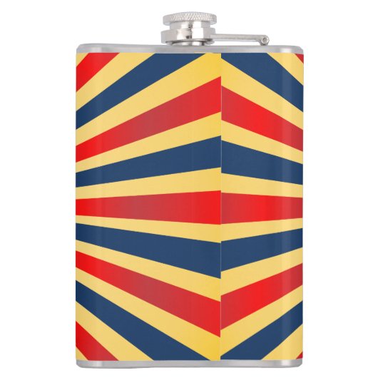 Flasques Motif coloré de rayures (Dos)