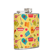 Flasques Motif coloré des ustensiles de cuisine (Droite)