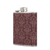 Flasques Motif damassé violet foncé (Gauche)