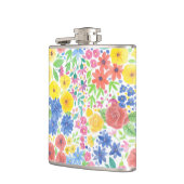 Flasques Motif d'aquarelle florale (Gauche)