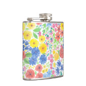 Flasques Motif d'aquarelle florale (Droite)