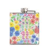 Flasques Motif d'aquarelle florale (Dos)