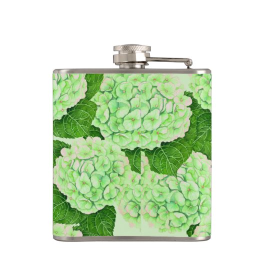 Flasques Motif d'aquarelle Hydrangea (Dos)