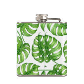 Flasques Motif d'aquarelle Monstera (Dos)
