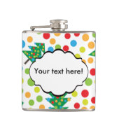 Flasques Motif d'arbres de Noël (Devant)