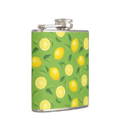 Flasques Motif d'arrière - plan de citrons (Droite)