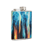 Flasques Motif d'art Abstrait Énergie électrique rouge et b (Droite)