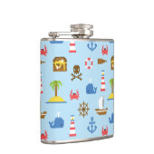 Flasques Motif d'art maritime Pixel (Droite)