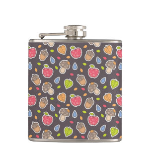 Flasques motif d'automne