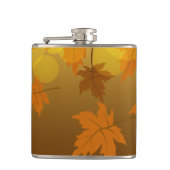 Flasques Motif d'automne avec feuilles d'érable en chute et (Devant)