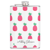 Flasques Motif de Ananas Rose Clair (Devant)