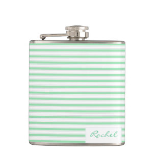 Flasques Motif de bande verte