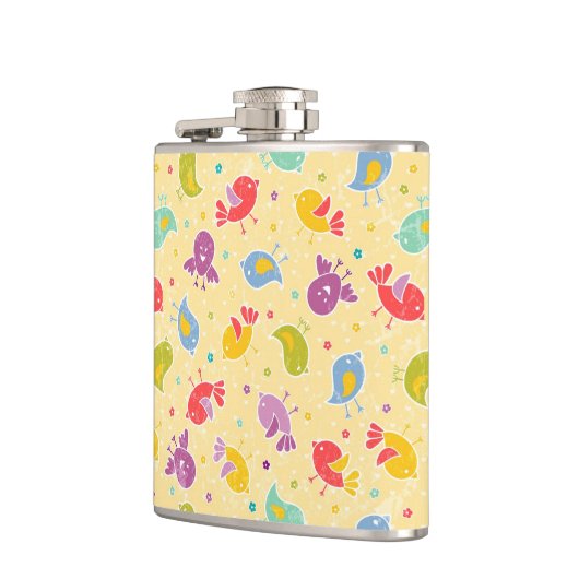 Flasques Motif de bébé avec les oiseaux mignons (Gauche)