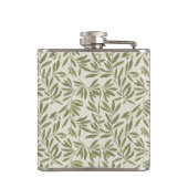 Flasques Motif de branche d'olive minimal (Dos)