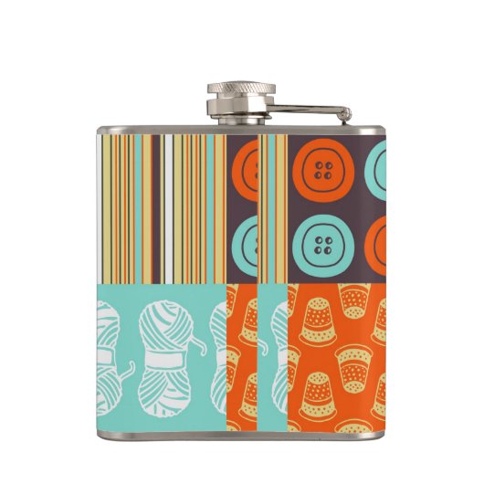 Flasques motif de Bruit-art - cousant (Dos)