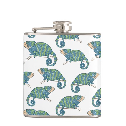 Flasques Motif de caméléon (Devant)