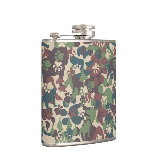 Flasques Motif de camouflage de chien (Droite)