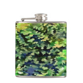 Flasques Motif de camouflage vert et bleu (Devant)