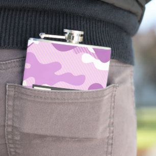 Flasques Motif de camouflage violet