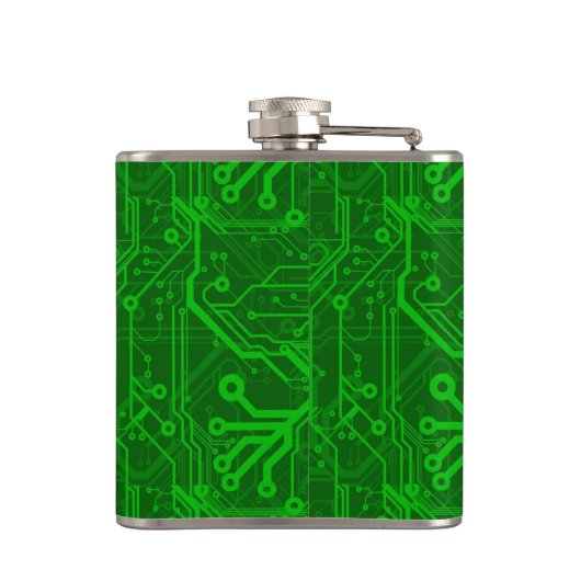 Flasques Motif de carte électronique de vert (Dos)