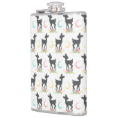Flasques Motif de cerfs, Cerf de bébé, Boho, Fleurs, Lune (Gauche)