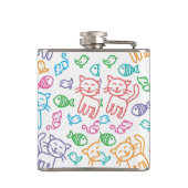 Flasques motif de chat (Dos)